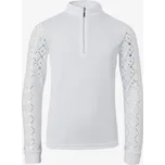 Dětské závodní triko Horze Fia, bílé, krátký / dlouhý rukáv - dlouhý rukáv, vel. 158/164