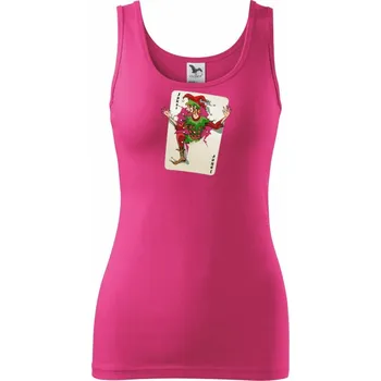 Dámské tričko Karta Joker - Dámské tílko - S ( Purpurová )