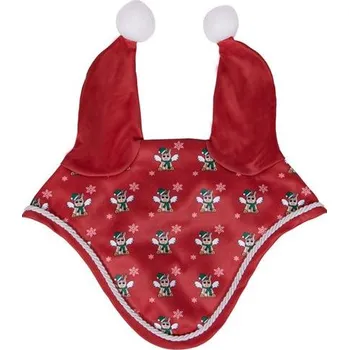 Čabraka pro koně Vánoční čabraka QHP, červená - vel. Cob