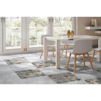 Dlažba ABSOLUT SANTORINI AD113 60,8 cm x 60,8 cm x 1 cm šedá 1,85 m2