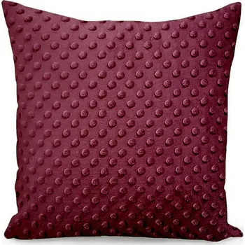 Příze Povlak na polštářek mikroplyš 40X40 cm, barva Bordová