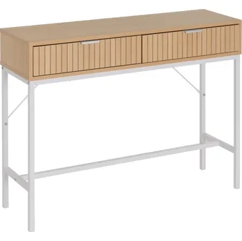 Konzolový stolek Konzolový stolek v dekoru dubu v přírodní barvě 30x100 cm Mid-Lines – Casa Selección ID_1707670