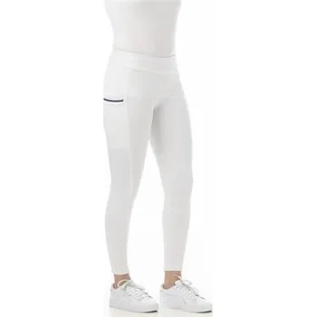 Jezdecké kalhoty Dámské legíny Riding World Agadir, bílé - vel. 38