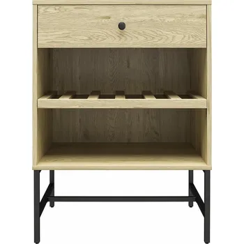 Vinotéka Vinotéka v dekoru borovice v přírodní barvě na 6 láhví, 60x83 cm Tamlin - Queer Eye ID_1501092