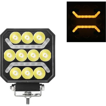 Přídavný světlomet TRUCK LED Pracovní lampa 10xLED + 2x pásek LED orange