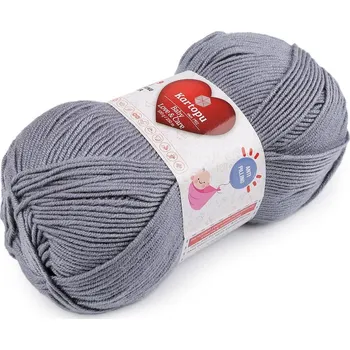 Příze Pletací příze Baby Love a Care 100 g - 6 (571) šedá