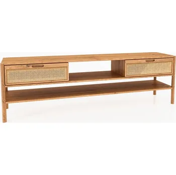 Televizní stolek TV stolek z dubového dřeva 204x64 cm Pola - The Beds ID_1471806