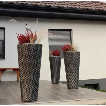 Květináč Roto Květináč LATINO L, bronzově hnědá