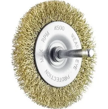 SIT Obvodový kadeřavý kartáč na stopce - pomosazená ocel (G) Pomosazená ocel 60 0,3 4500 5 G 60 6x21
