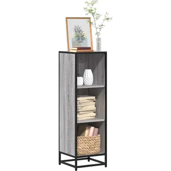 vidaXL Knihovna 33,5x33x107,5 cm kompozitní dřevo [849156] Barva: šedá sonoma