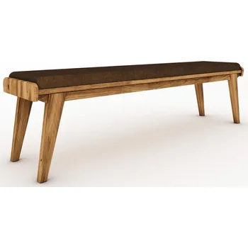 Zahradní lavice Lavice z dubového dřeva s oranžovým sedákem Retro - The Beds ID_1456316