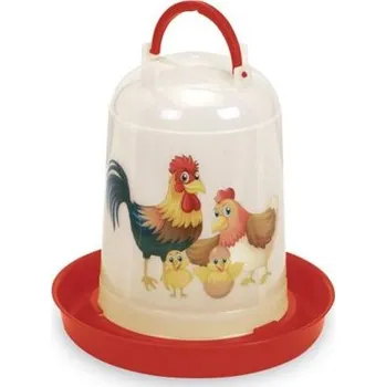 napáječka pro hospodářská zvířata Plastová napáječka pro drůbež Eco s potiskem - 5 l