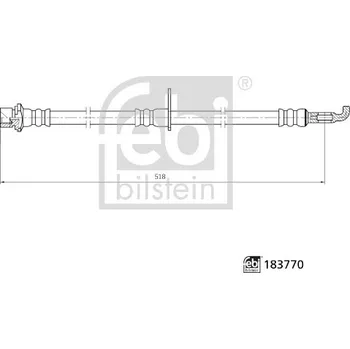 Brzdová hadice Brzdová hadice FEBI BILSTEIN 183770