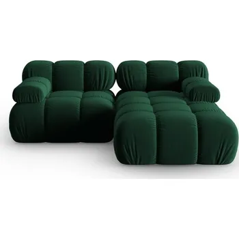 Pohovka Zelená sametová rohová pohovka (pravý roh) Bellis – Micadoni Home ID_1601164