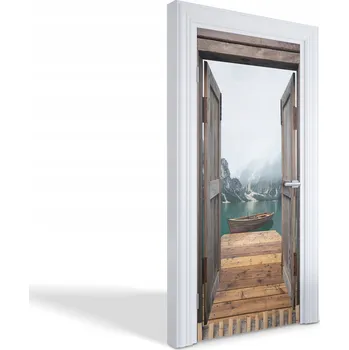 Fototapeta Samolepící dekorace ozdoba nálepka na dveře Horské jezero 95x205 cm