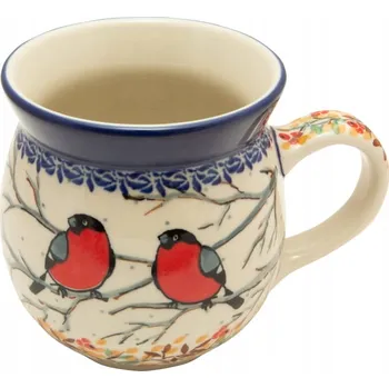 Hrnek Bolesławiec Umělecká keramika Bolesławiec keramika 470 ml