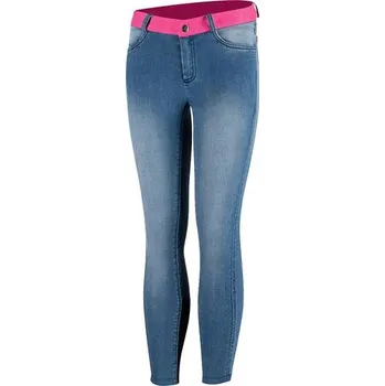 Vybavení pro jezdce Dětské rajtky Horze Poppy, denimové - vel. 140