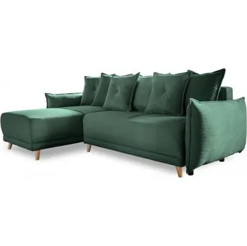 Pohovka Zelená manšestrová rozkládací rohová pohovka (variabilní) Lazy Lukka – Miuform ID_1623038