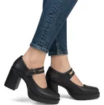 Dámské kožené polobotky Y4164-00 Rieker černá Barva: schwarz, Velikost: 38