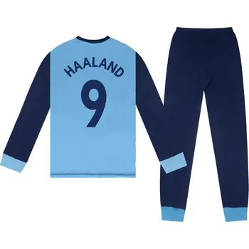 Chlapecké pyžamo Fan-shop Dětské pyžamo MANCHESTER CITY Long sky Haaland velikost: 11/12 let