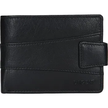 Módní doplněk pánská peněženka kožená V-98 - černá - BLK