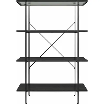 Knihovna Černá knihovna v dekoru dubu 79x117 cm Wainwright - Queer Eye ID_1460836