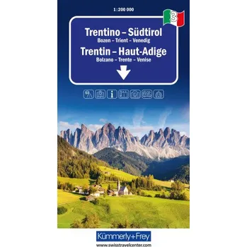 Trentino - Südtirol Nr. 03 Regionalstrassenkarte 1:200 000 (NL)