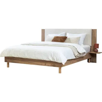 Postel Béžová dvoulůžková postel s roštem 140x190 cm Lior – Bobochic Paris ID_1711662