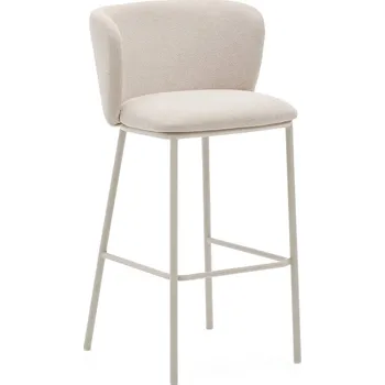 Barová židle Béžová barová židle (výška sedáku 75 cm) Ciselia – Kave Home ID_1727542