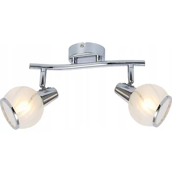 Stropní bodové svítidlo obdélníkové Reality čiré, stříbrné, šedé