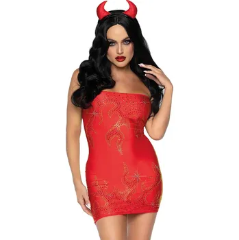 Dámský erotický kostým Kostým Leg Avenue Bedazzled Devil červený XS - s kupónem KUP15 cena 697 Kč + extra diskrétní expedice