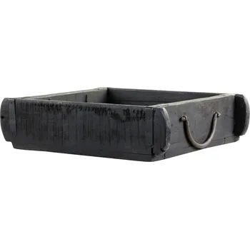 Úložný box Chic Antique Dřevěný box se starého dřeva černý