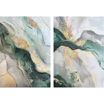 Obrazy s ručně malovanými prvky v sadě 2 ks 50x70 cm Aventurine – Styler ID_1688834