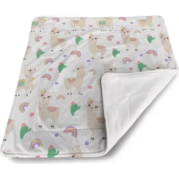deka Sablio Dětská deka pro miminko Roztomilé lamy - 80x100 cm