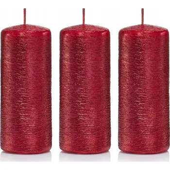 Svíčka Tradiční parafínová svíčka bez vůně Drobo 3 ks