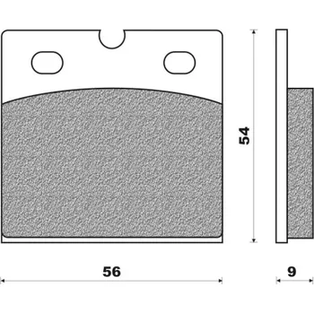 Brzdová destička brzdové destičky, NEWFREN (směs ROAD TOURING ORGANIC) 2 ks v balení M502-910