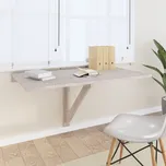 ZBXL Nástěnný sklápěcí stůl betonově šedý 100x60x56 cm kompozit