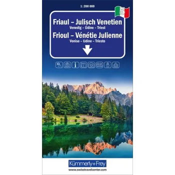 Friaul - Julisch Venetien, Nr. 05, Regionalstrassenkarte 1:200'000 (EN)