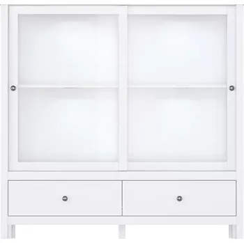 Vinotéka Vitrína nízká OLJE 2W2S - bílá - SLEVA 3% s kodem radost25