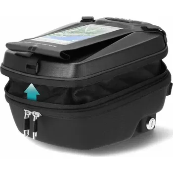 Zavazadlo na motocykl Tankvak SHAD E09CL PRO CLICK SYSTEM se zámkem, klíči a pouzdrem na mobil