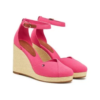 Dámské polobotky Polobotky Tommy Hilfiger Flag High Wedge Espad Closed Toe FW0FW08494 Růžová 41
