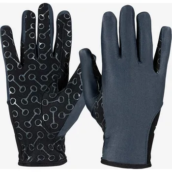 Dětské rukavice Horze se silikony - modré, vel. 5