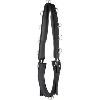 Nylonový lonžovací obřišník, černý - Pony