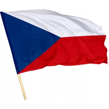 Obraz VLAJKA Česká republika 112x70 cm Tunel pro tyč - Česká vlajka