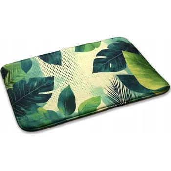 Koberec Měkký Kobereček do Dětského Pokoje Tropické Listy 75x45 cm