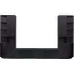 Černá TV sestava z borovicového dřeva 356x210 cm Finca – WOOOD ID_1661248