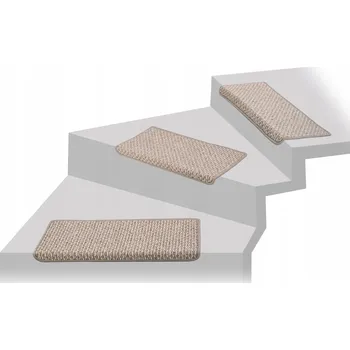 Nášlap na schod Vnitřní nášlap na schody hnědý textilní, tloušťka 9 mm, délka 65 cm