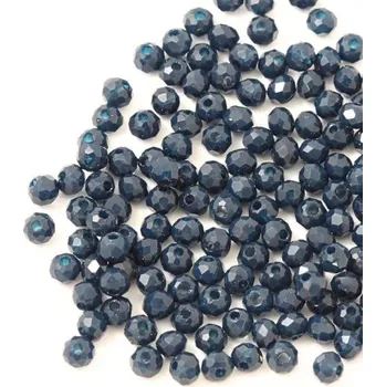 Korálek EU Broušené korálky slavík 3/2mm steel blue (4g)