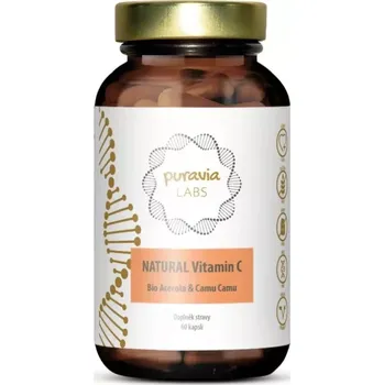 Puravia Přírodní vitamín C - BIO Acerola + Camu camu, 60 kapslí