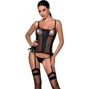 Dámský erotický korzet Korzet PASSION MALWIA černý 2XL/3XL - s kupónem KUP15 cena 689 Kč + extra diskrétní expedice